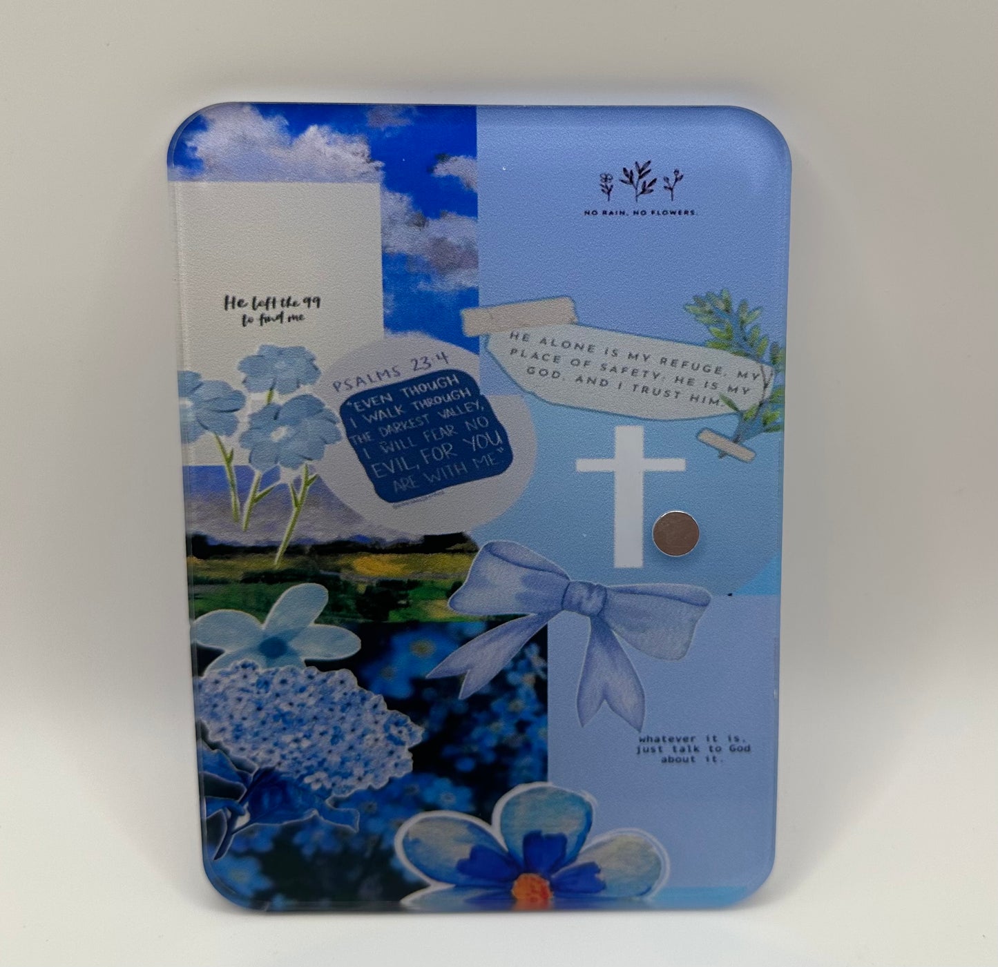 Psalm 23:4 Blue Lash Tile 🩵