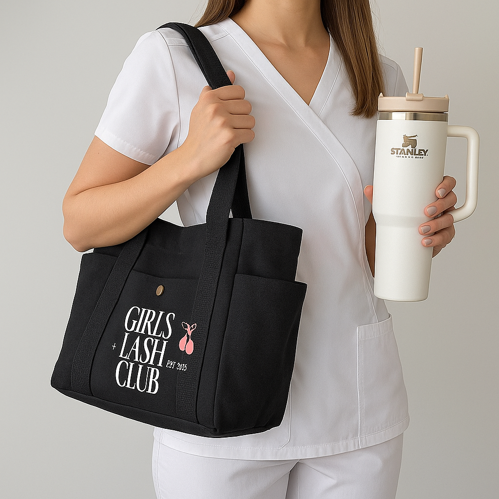 Girls Lash Club Shoulder Tote Bag 🎀✨