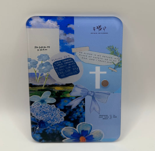 Psalm 23:4 Blue Lash Tile 🩵