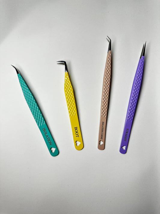 Heart Fiber Tip Tweezers 4 Collection