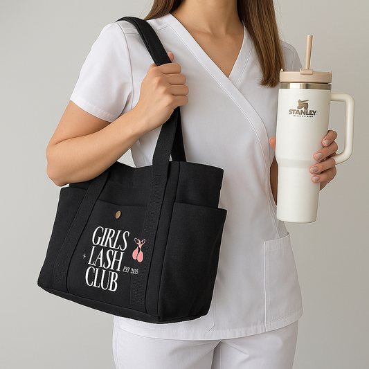 Girls Lash Club Shoulder Tote Bag 🎀✨